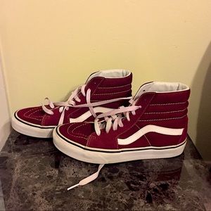 Maroon vans